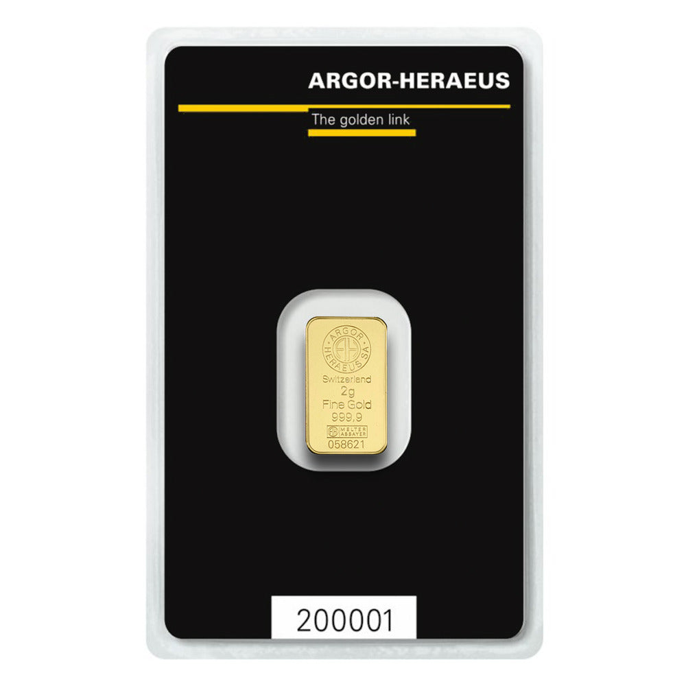 Argor Heraeus Zlatna Poluga 2g SKU: AHG002