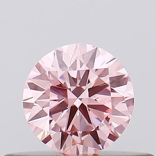 0.30ct Round Lab Grown Diamond (Colour Fancy Vivid Pink, Clarity SI1, Cut VG, IGI Certified)