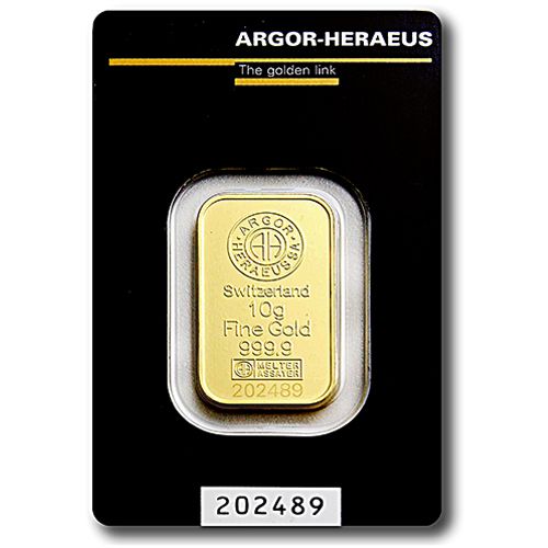 Argor Heraeus Zlatna Poluga 10g SKU: AHG010